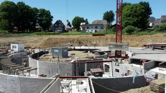 Am Seniorenheim Bütgenbach entsteht derzeit ein Neubau