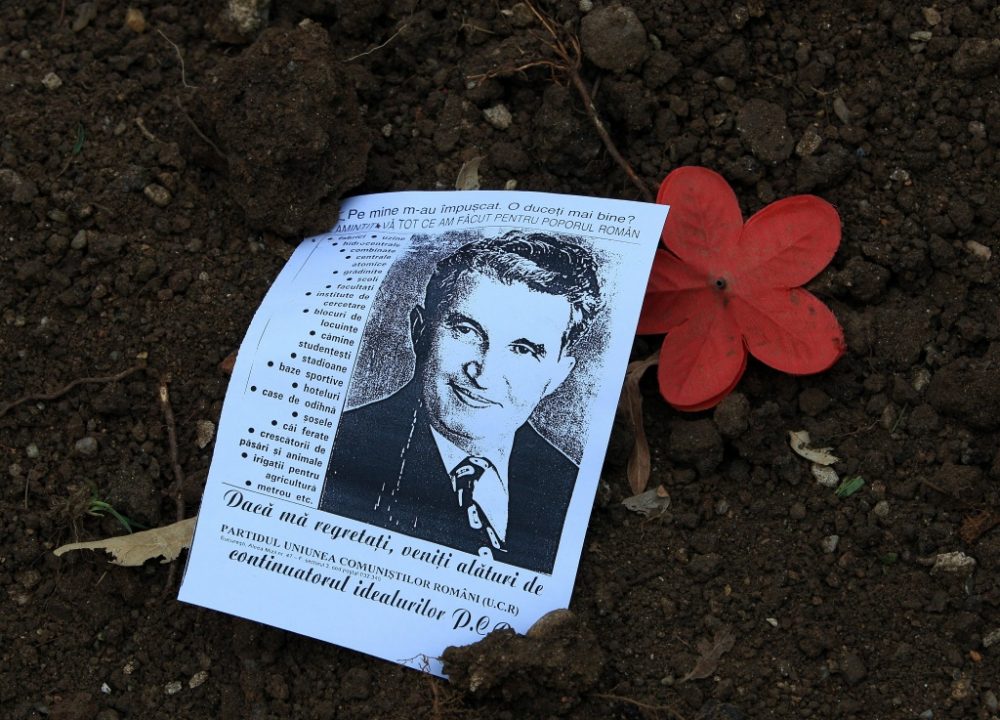 Bild des rumänischen Diktators Nicolae Ceausescu (21.7.2010)