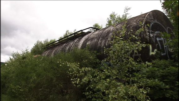 Kesselwagen am Bahnhofsgelände Raeren