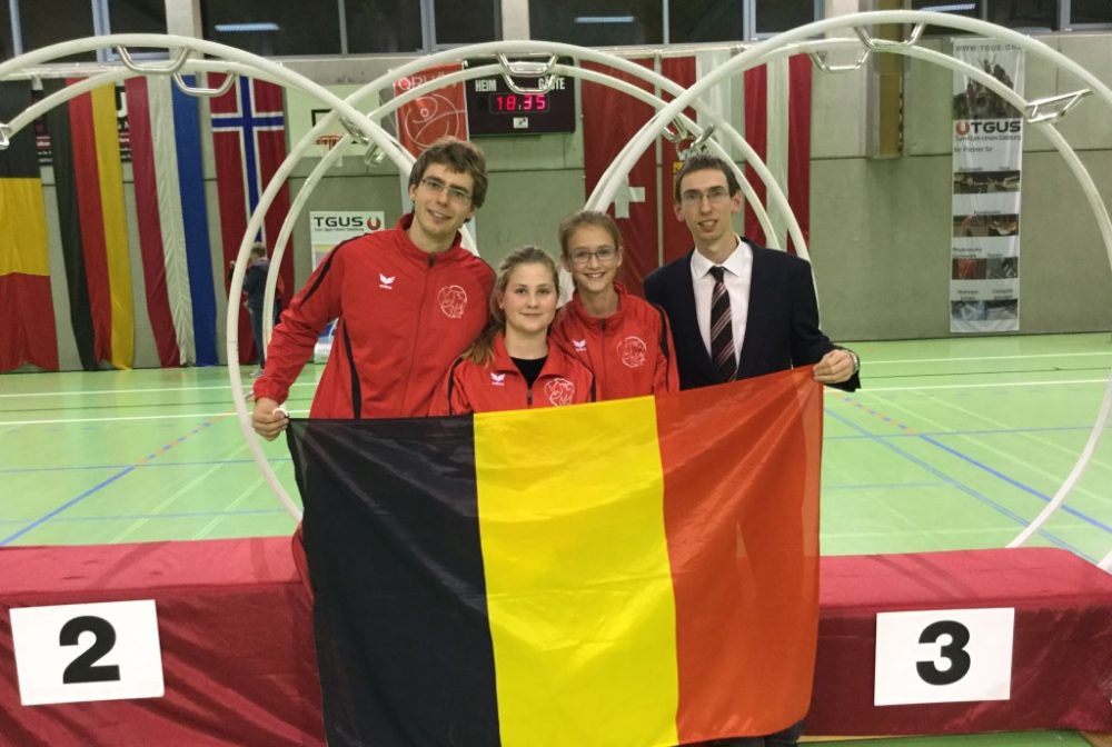 Archivbild: Achim Pitz, Lara Patzer, Ellen Havenith und Coach Eric Pitz vom Eupener Turnverein