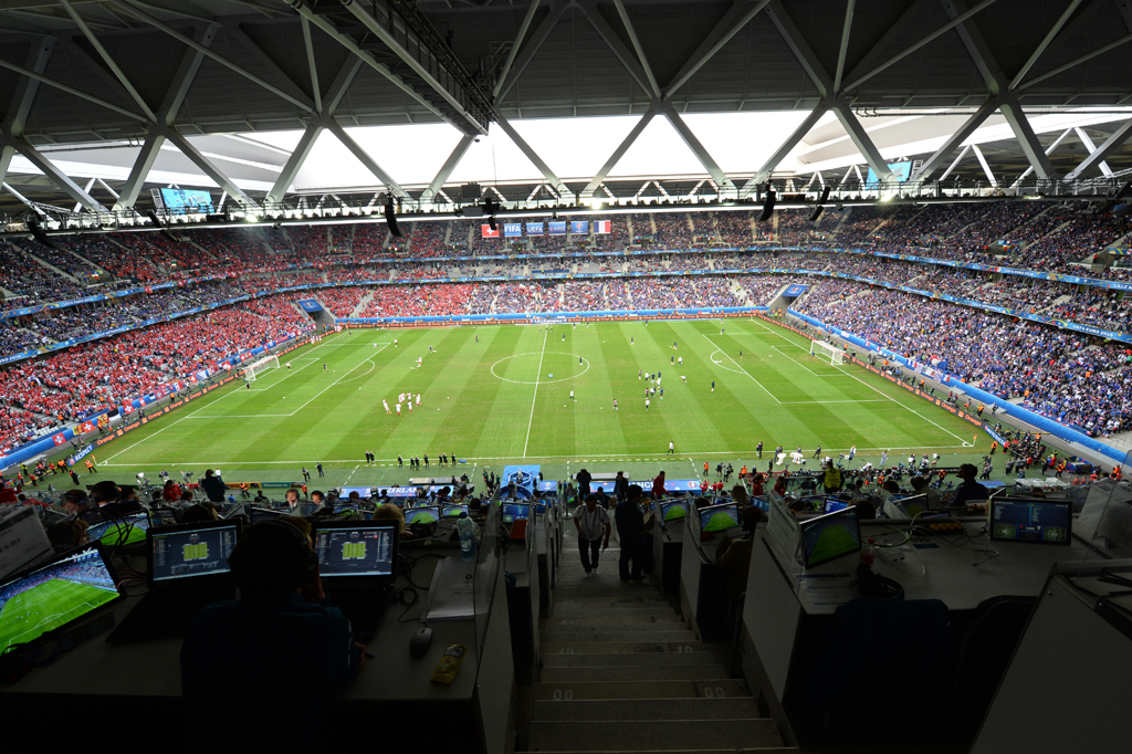 Blick in das Stadion Pierre-Mauroy in Lille (Foto vom 19.06.2016)