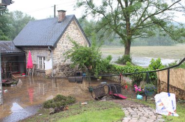 Überschewemmungen in der Region - Kelmis (Schnellenberg bei der Rochuskapelle)