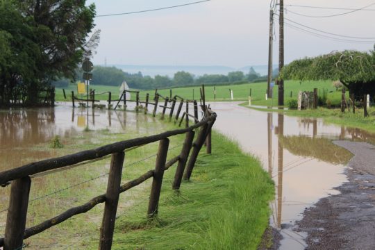 Überschewemmungen in der Region - Herbesthal (Grünstraße)