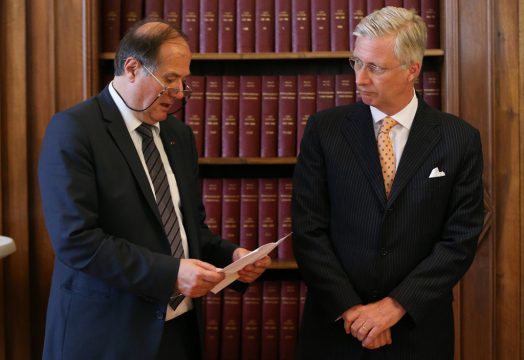 Yves Kreins und König Philippe (16.6.2016)