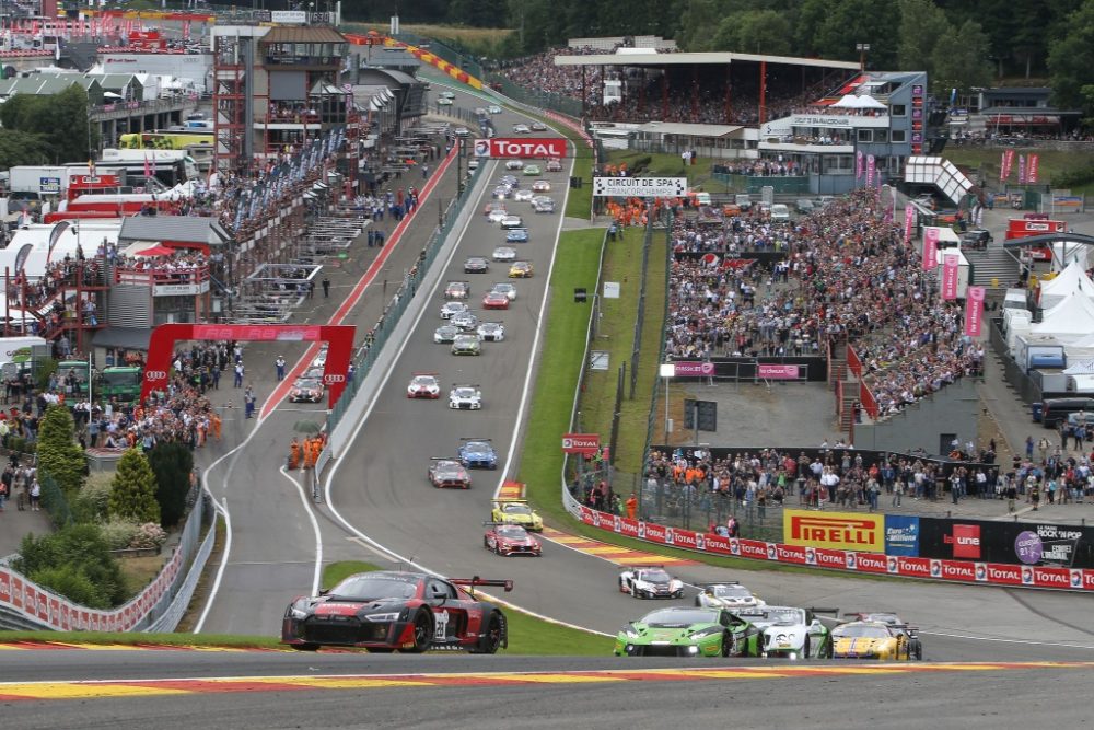 Start des 24-Stunden-Rennens von Spa 2016