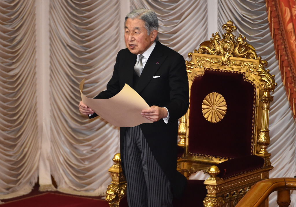 Japans Kaiser Akihito (Bild vom 4.1.2016 in Tokio