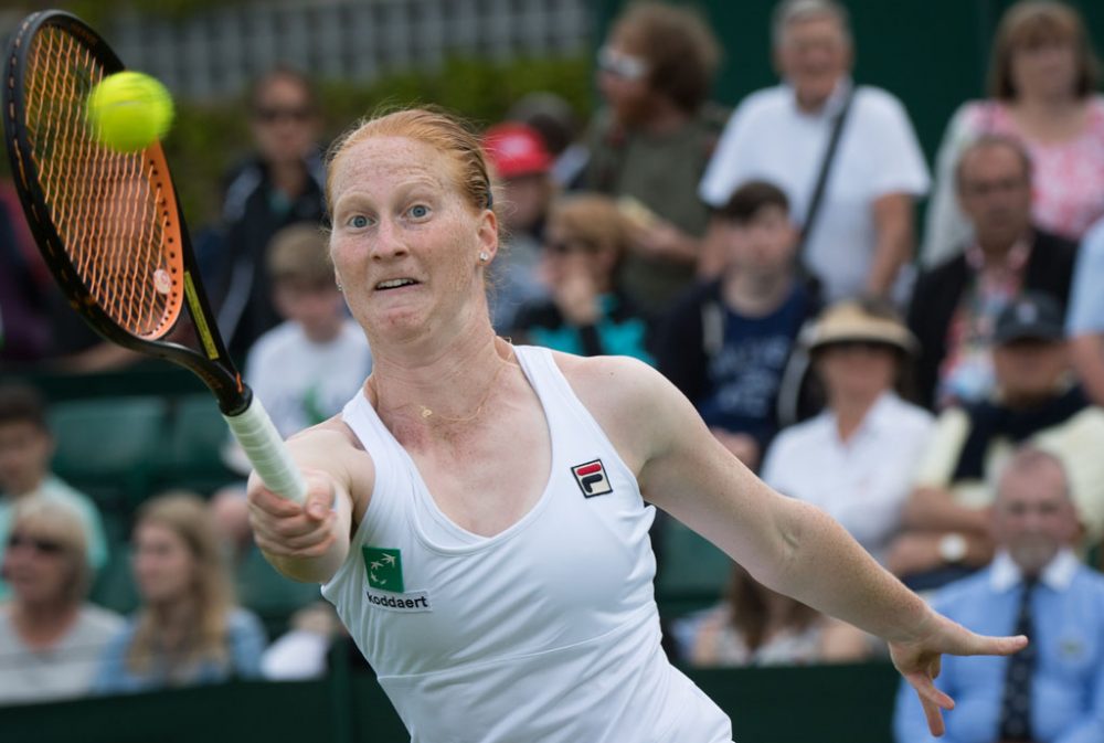 Alison Van Uytvanck am 28. Juni 2016 in Wimbledon