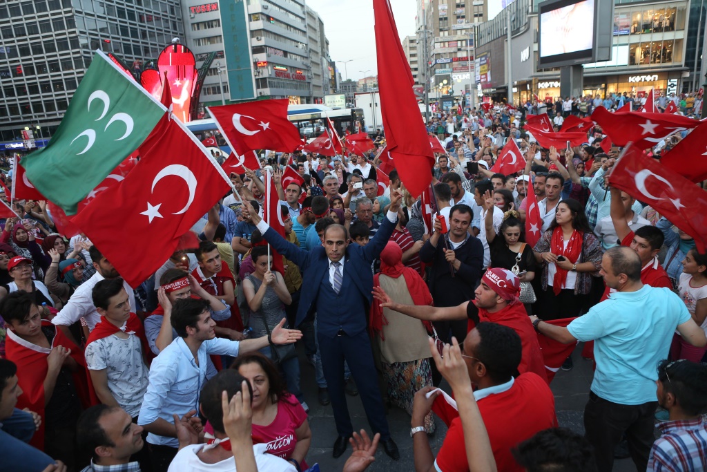 Gülen-Gegner in Ankara (18.7.2016)