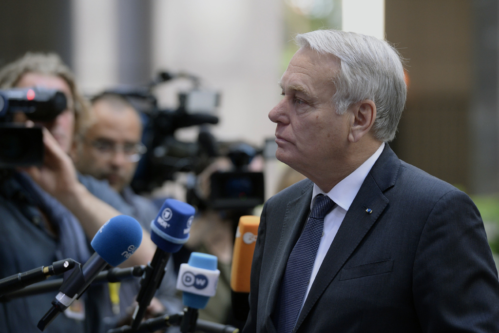 Der französische Außenminister Jean-Marc Ayrault am 18.7.2016 in Brüssel