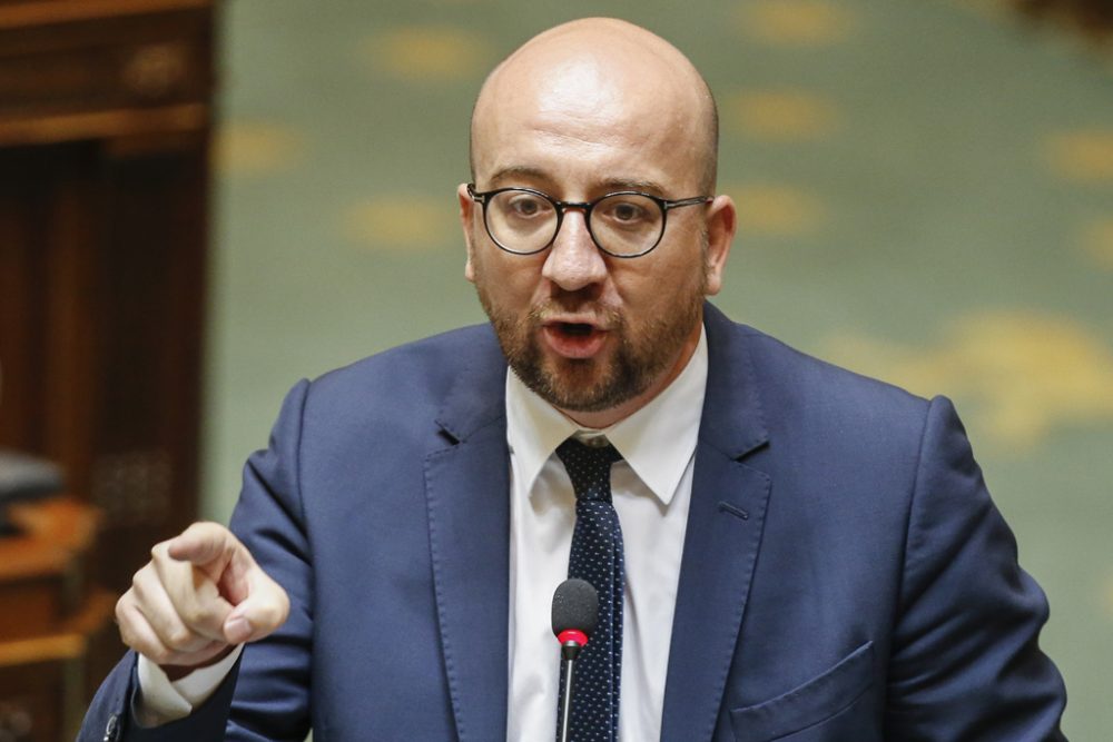 Premier Charles Michel am 20.7.2016 in der Kammer in Brüssel