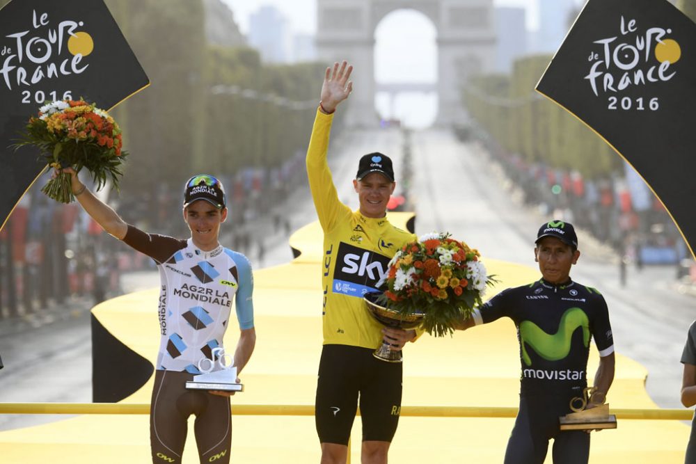 Chris Froome hat am Sonntag zum dritten Mal die Tour de France gewonnen