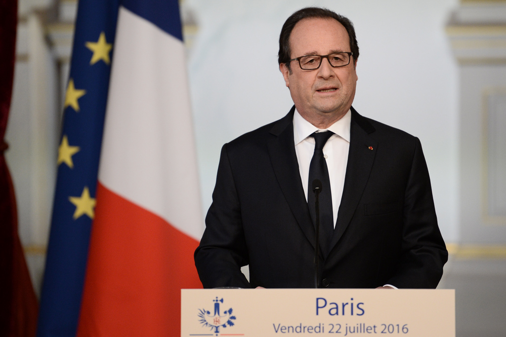 Der französische Präsident François Hollande (22.7.2016)