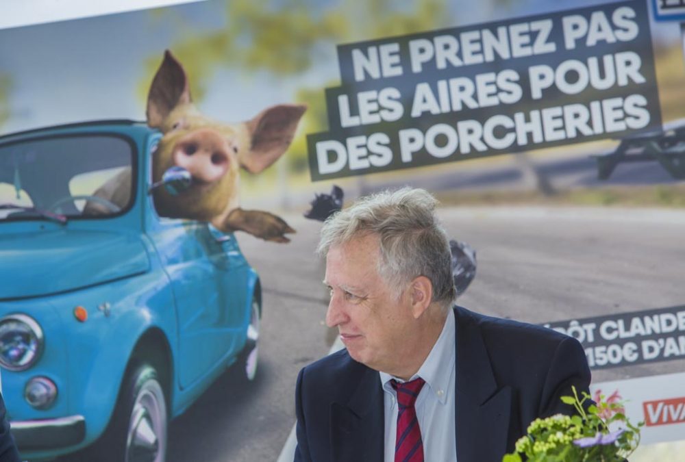 Jacques Dehalu, Geschäftsführer der Sofico, bei der Vorstellung der Werbekampagne