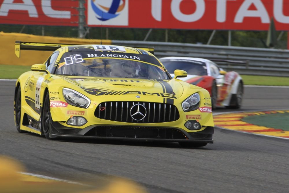 Mercedes ist der Überflieger im Qualifying für die 24 Stunden von Spa (Bild: AMG-Team HTP Motorsport #86 von Thomas Jäger, Maxi Götz und Gary Paffett)