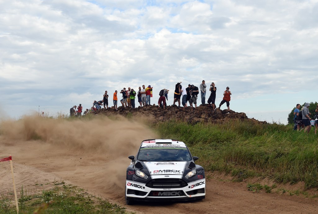 Ott Tänak aus Estland (Ford Fiesta) führt die Rallye Polen an