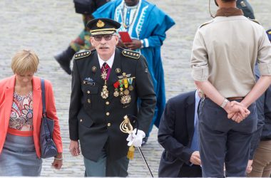 Te Deum und Bad in der Menge zum Nationalfeiertag in Brüssel - der neue Stabschef der belgischen Armee, Marc Compernol (21.7.2016)