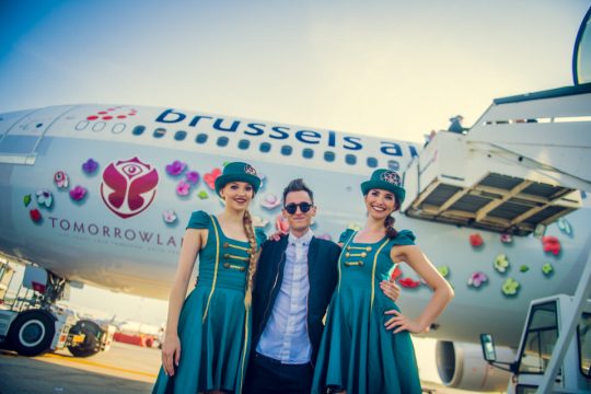 Eindruck aus einem der Tomorrowland-Partyflights