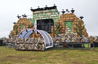 Trakasspa-Festival im Aufbau