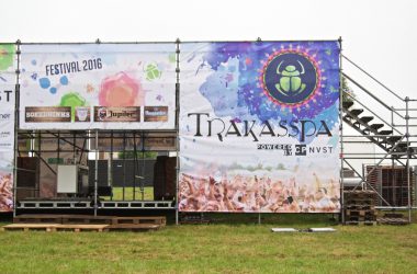 Trakasspa-Festival im Aufbau