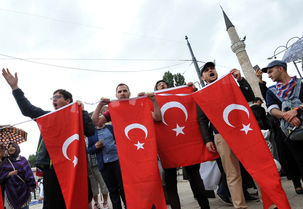 Pro-Erdogan-Demo in Sarajevo (16.7.)