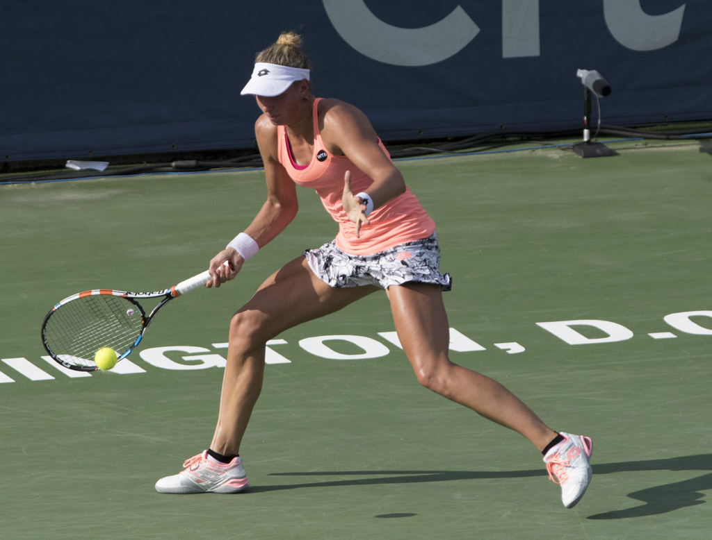 Yanina Wickmayer beim WTA-Turnier von Washington