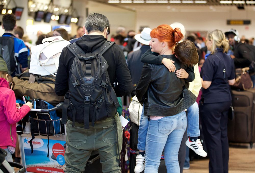 Starke Nerven gefragt: Ist der Stau einmal überwunden und Zaventem erreicht, heißt es hier erstmal weiter Schlange stehen