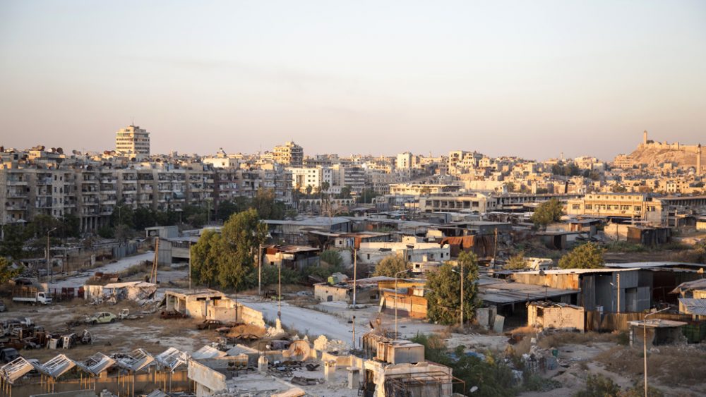 Blick auf die syrische Stadt Aleppo (29.7.)