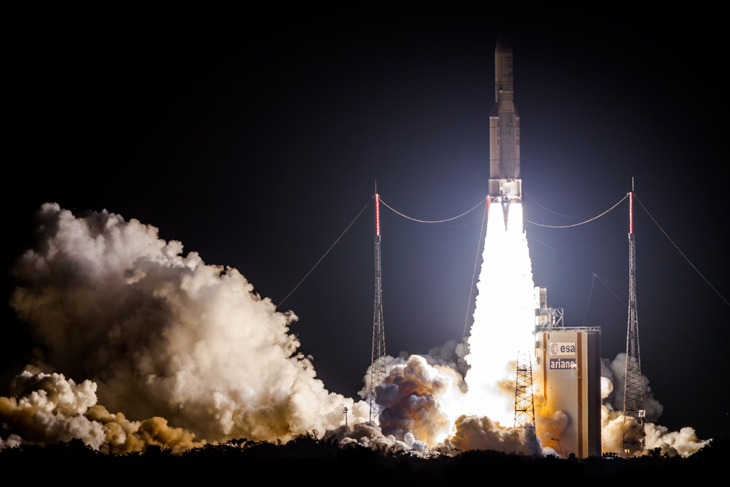 Ariane-5-Rakete (Archivbild vom August 2016: Jody Amiet/AFP)