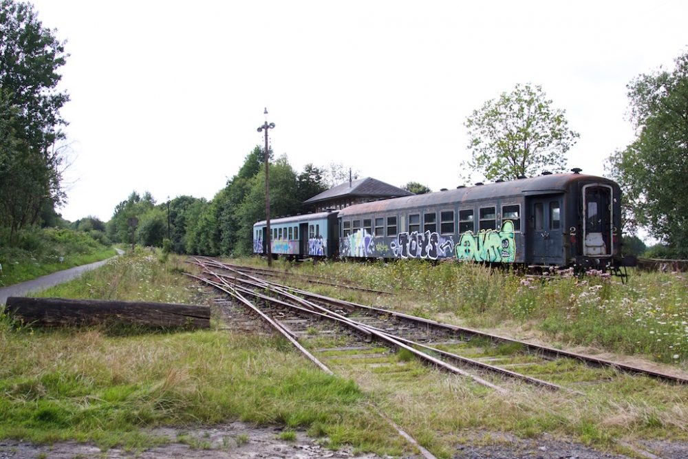 Zeitzeugnisse am Bahnhof Raeren