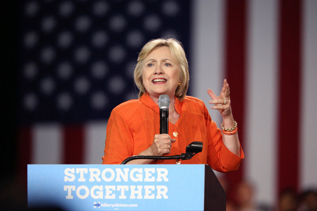 Hillary Clinton bei einer Rede in Kissimmee, Florida (8.8.)