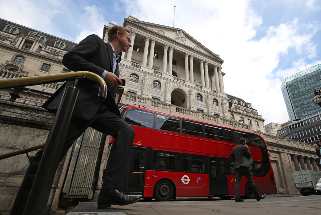 Sitz der "Bank of England" im Zentrum von London