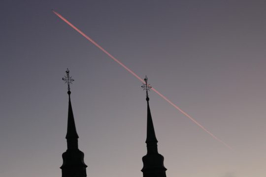 Türme der Eupener Kirche St. Nikolas