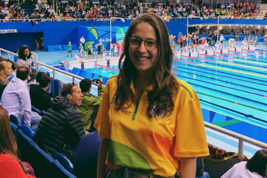 Giulia Rathmes ist freiwillige Helferin bei den Olympischen Spielen
