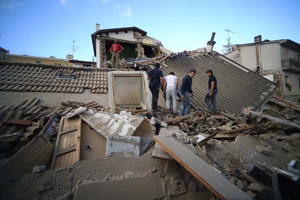 Schweres Erdbeben erschüttert Italien (Bild: Amatrice)