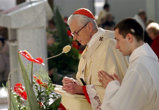 Kardinal Franciszek Macharski im April 2015 in Krakau