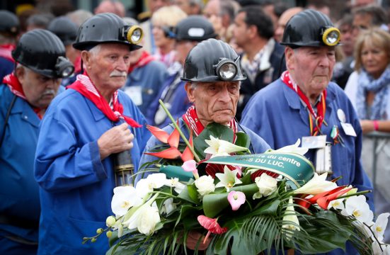 Charleroi gedenkt der Toten der Katastrophe im Kohlebergwerk von Marcinelle