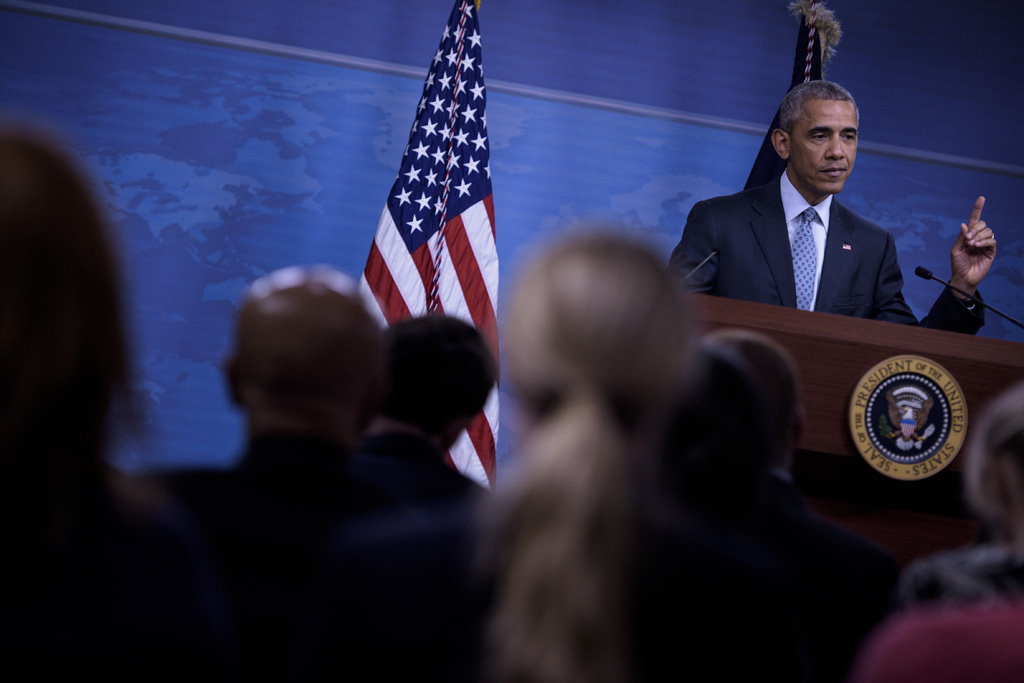 Barack Obama bei der Pressekonferenz am 4.8.