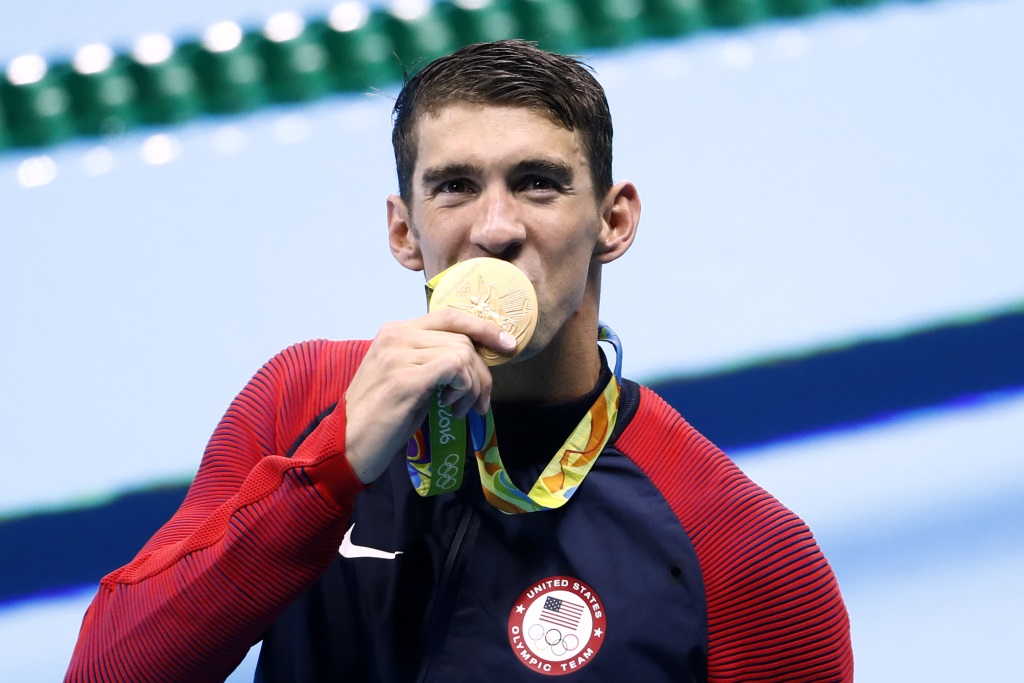 Der erste Auftritt von Phelps in Rio endete bereits mit Gold