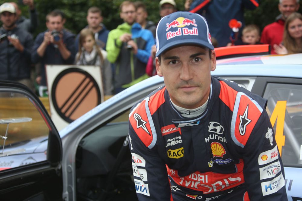 Dani Sordo am Freitag bei der Rallye Deutschland in Trier