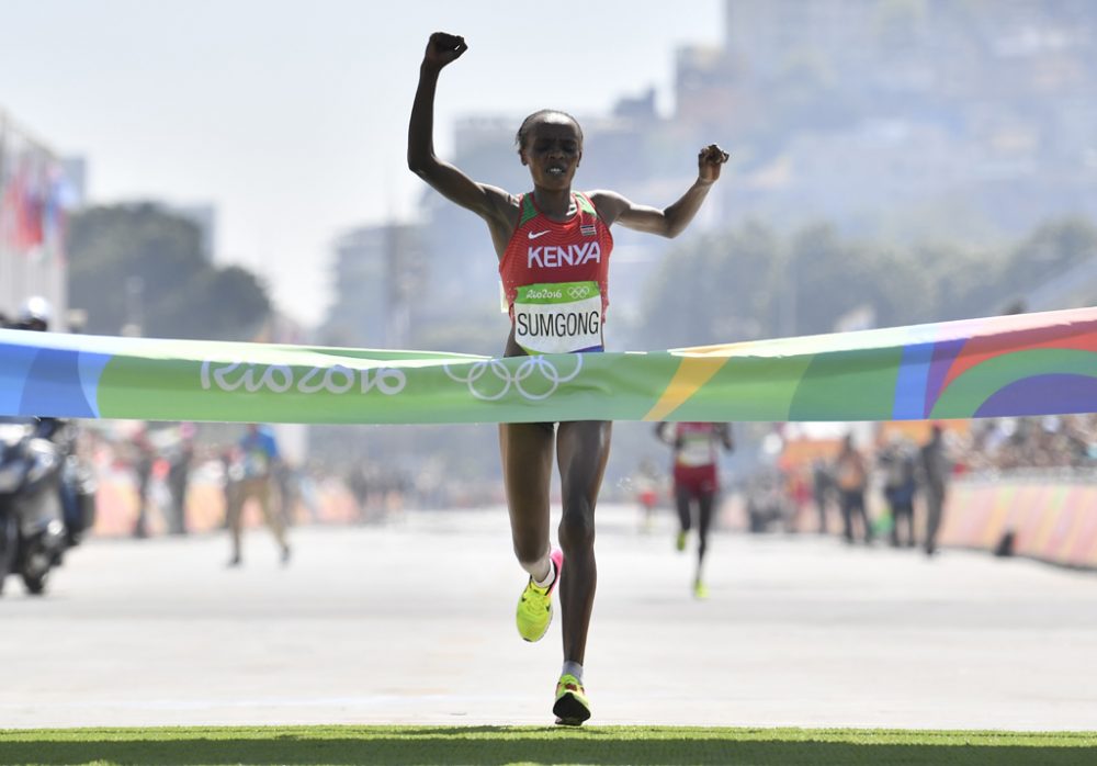 Jemima Sumgong ist Marathon-Olympiasiegerin