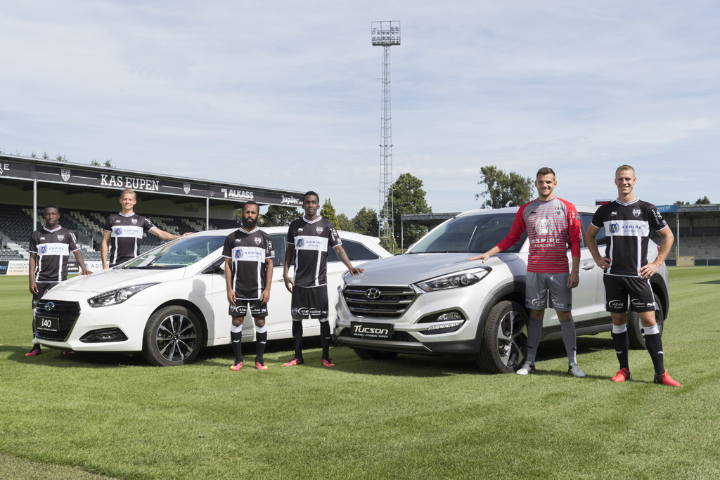 AS Eupen hat einen Sponsorvertrag mit Hyundai Belgium