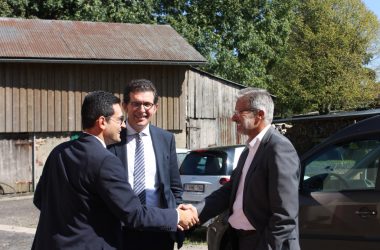 Minister Antonios Antoniadis, Renaud Tockert von Cap 48 und BRF-Direktor Toni Wimmer