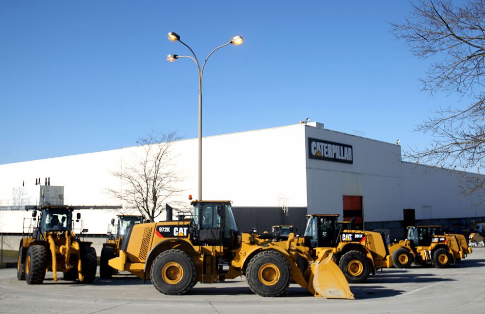 Caterpillar in Gosselies bei Charleroi