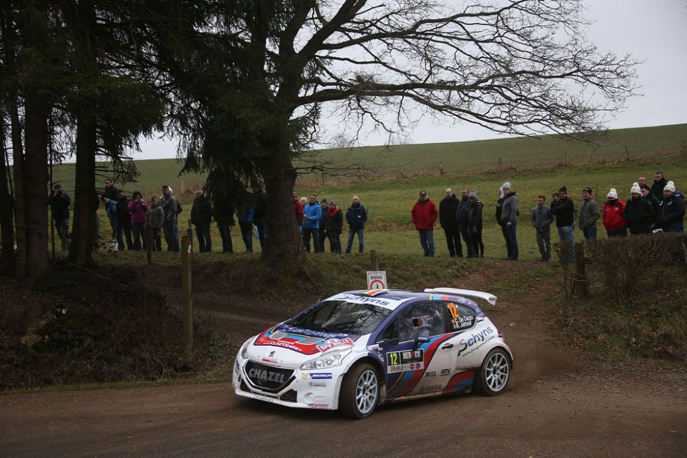 Kevin und Marco Hommes steuern bei der East Belgian Rallye den Peugeot 208 T16, den Cédric De Cecco im März bei der Spa-Rallye fuhr