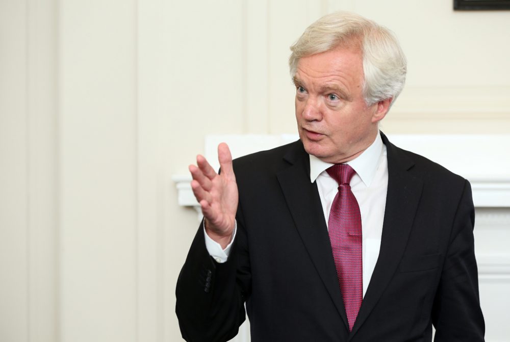 Der britische Brexit-Minister David Davis (Bild vom 1.9.)