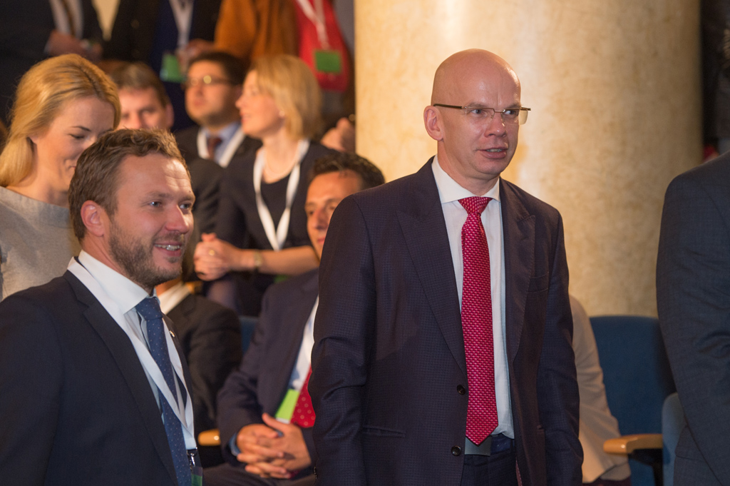 Präsidentschaftskandidat Allar Joks am Samstag in Tallinn