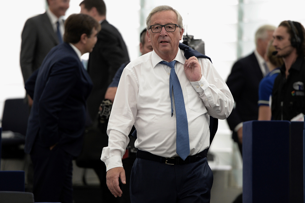 EU-Kommissionspräsident Jean-Claude Juncker im Europäischen Parlament in Strasburg