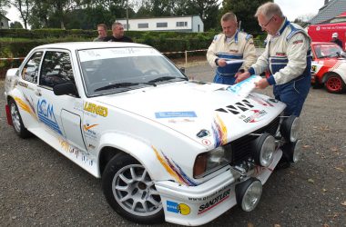 East Belgian Rallye 2016: Shakedown - Rainer Hermann und Gabriel Hüweler (Opel Ascona 400)