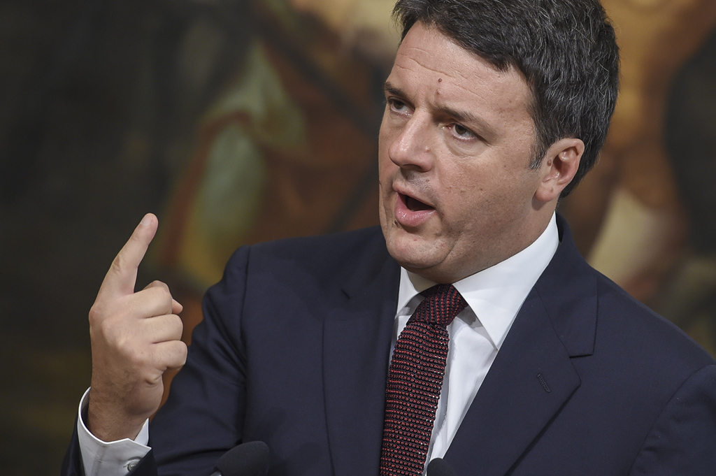 Italiens Premierminister Matteo Renzi (Bild vom 24.8.)