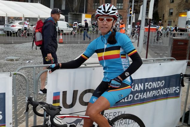 Rita Zinnen bei der Rad-WM der Amateure in Perth/Australien